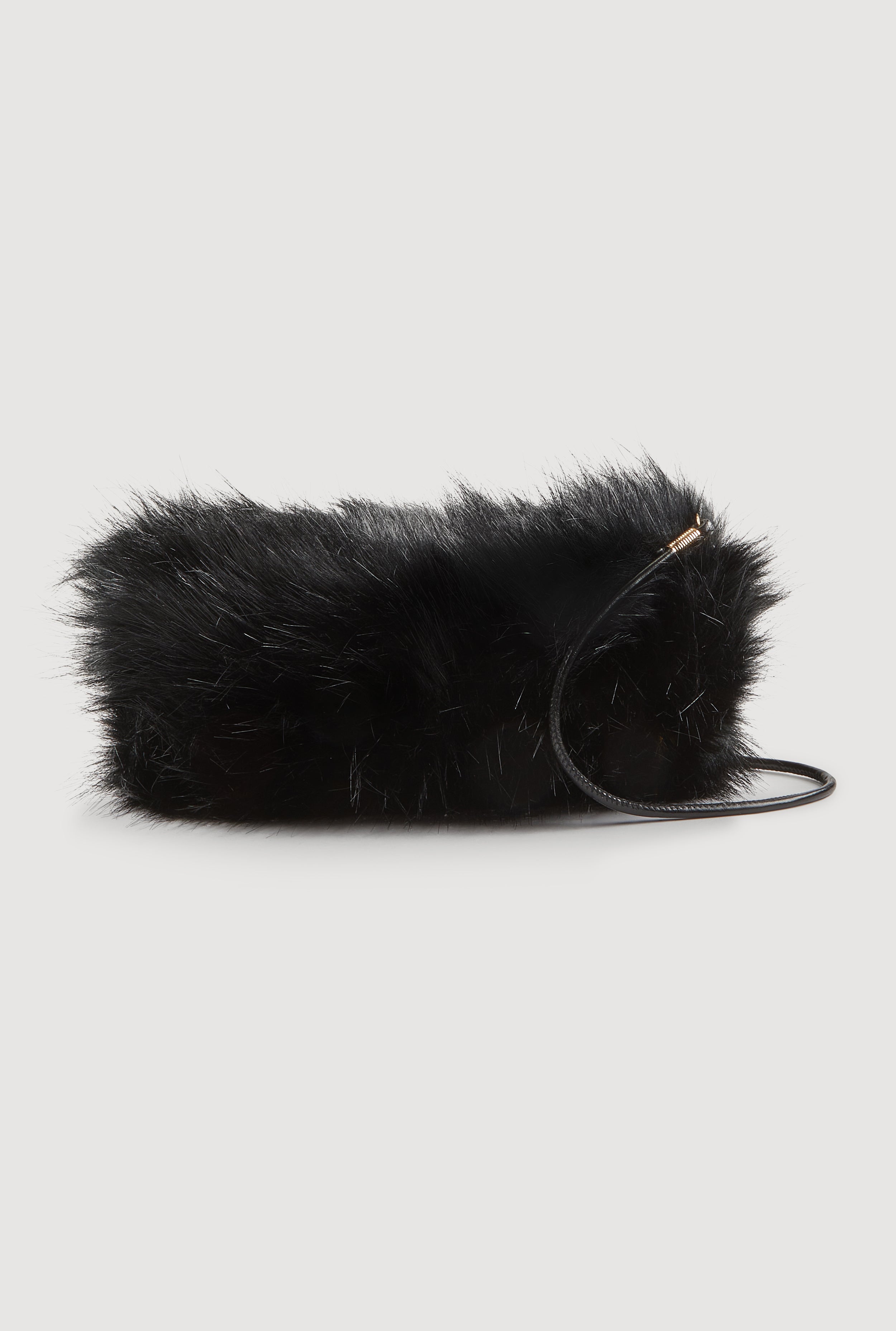 Faux Fur Convertible Muffler Clutch Bag