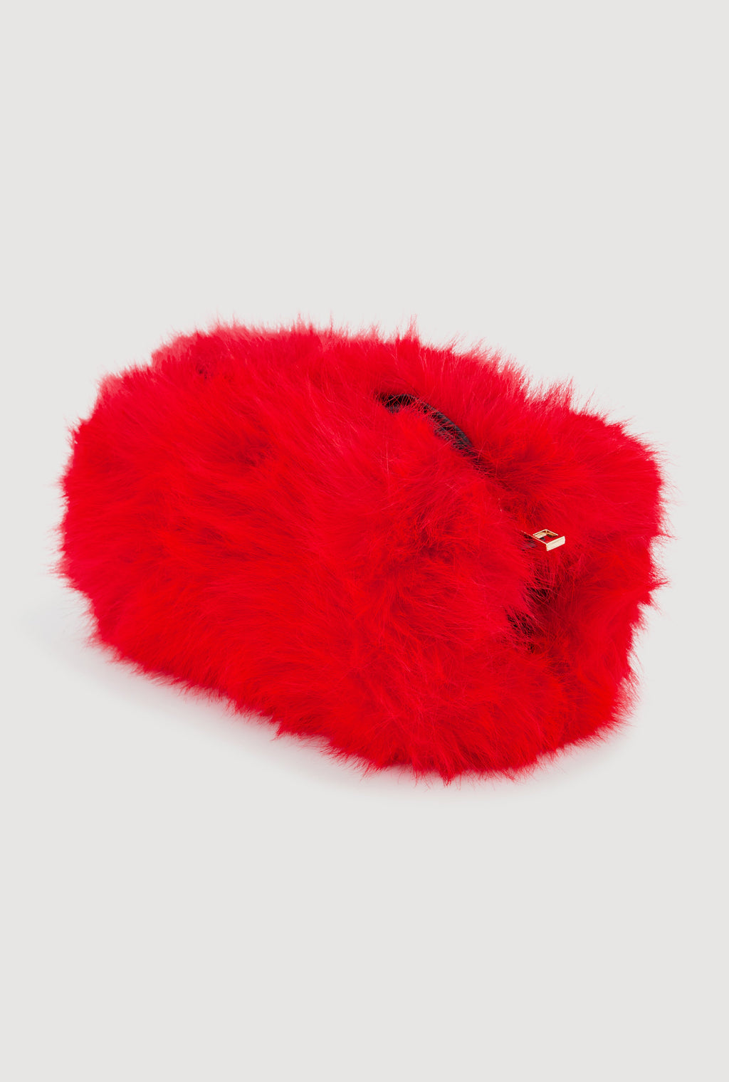 Faux Fur Hand Muff Convertible Clutch Bag