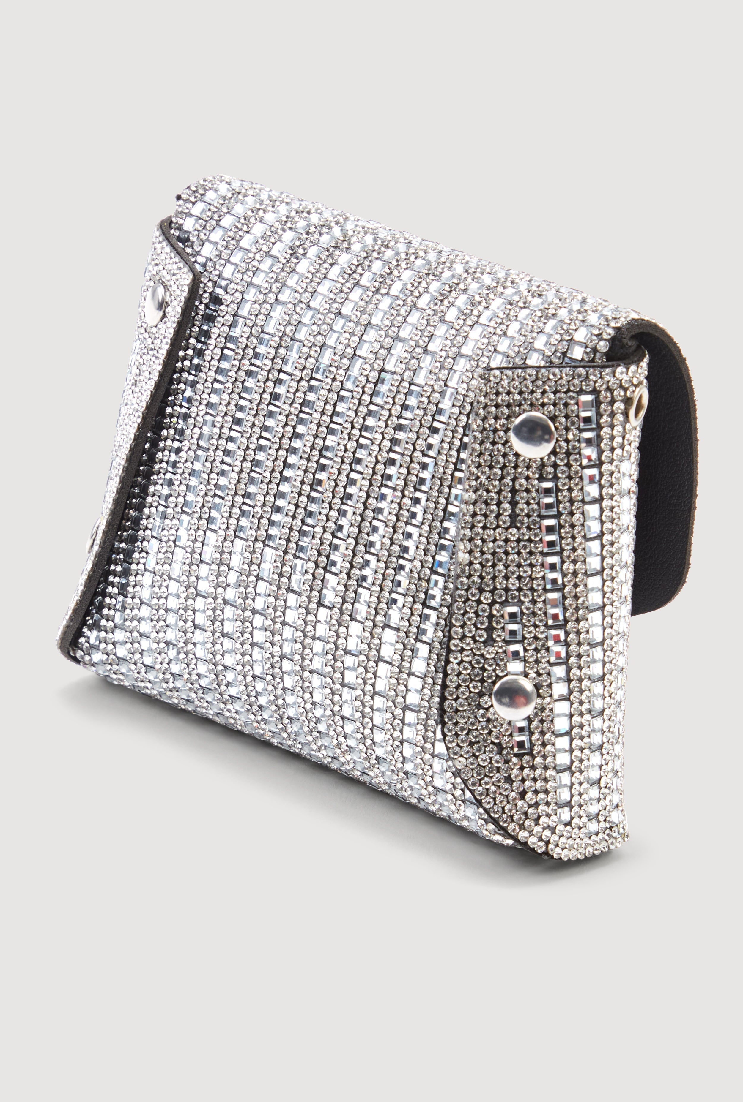 Mini Rhinestone Convertible Envelope Clutch