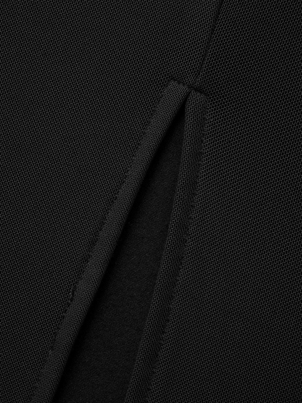 Crew Neck Patchwork Mesh Split Hem Dress
